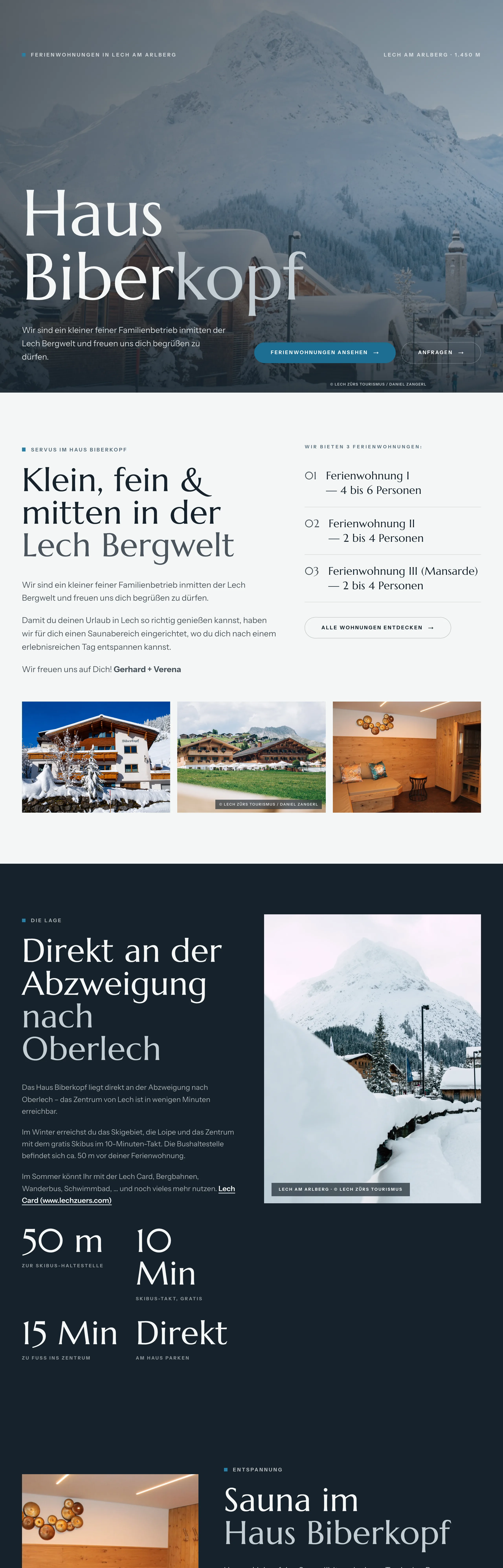 Haus Biberkopf — die komplette Website